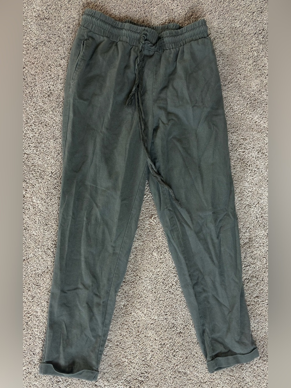 Sonos Dark Olive Drawstring Trousers